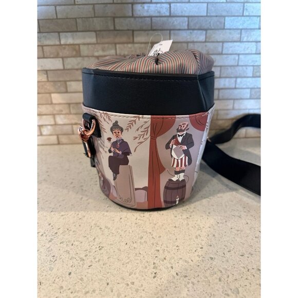 Disney Parks Haunted Mansion Stretching Portraits Tote Bucket Bag‎ NWT - Picture 2 of 3